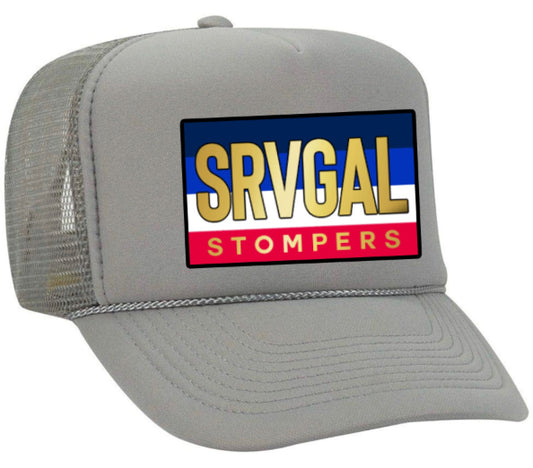 Trucker Hat (Gray) Custom Stompers Patch